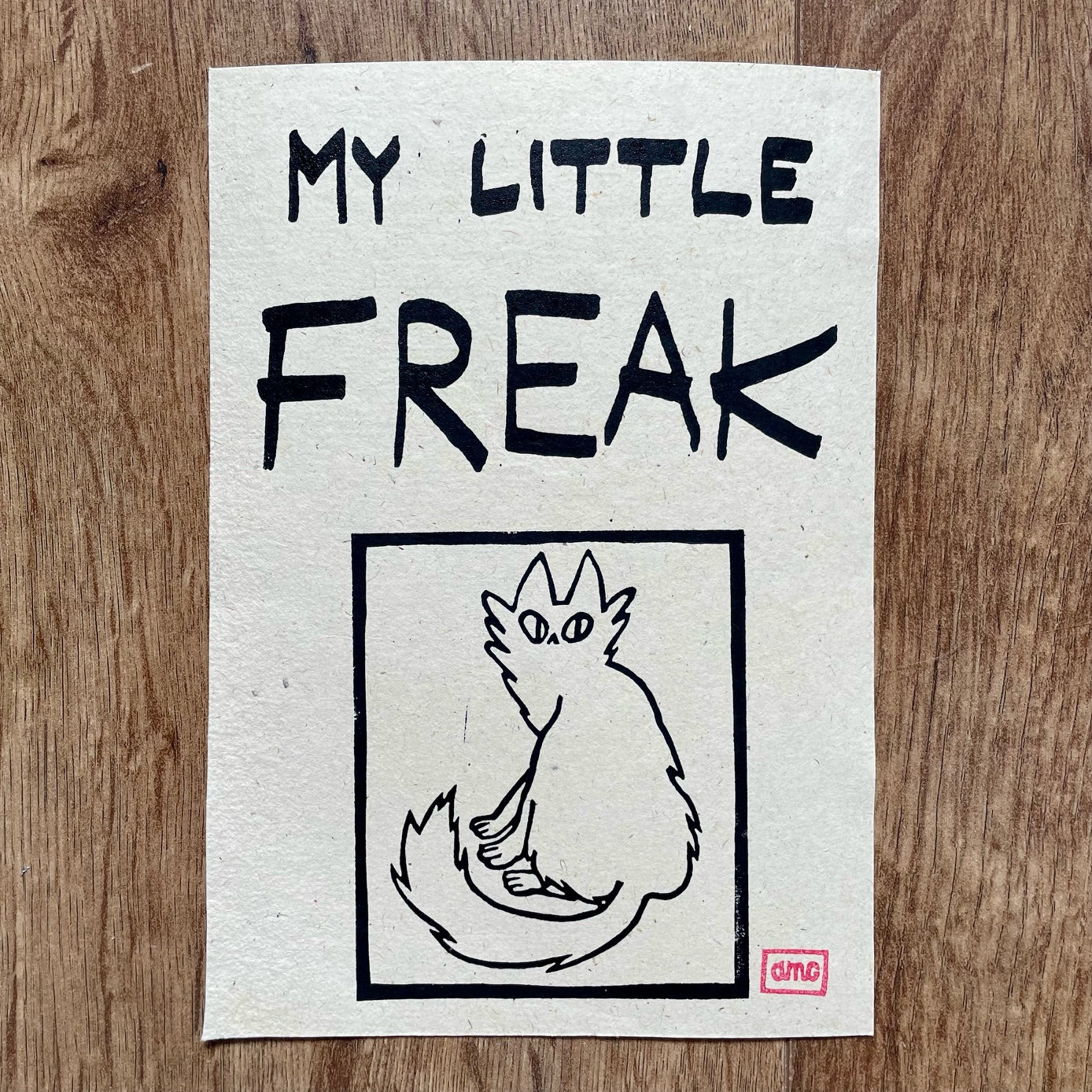 Custom Painted Pussycat Print