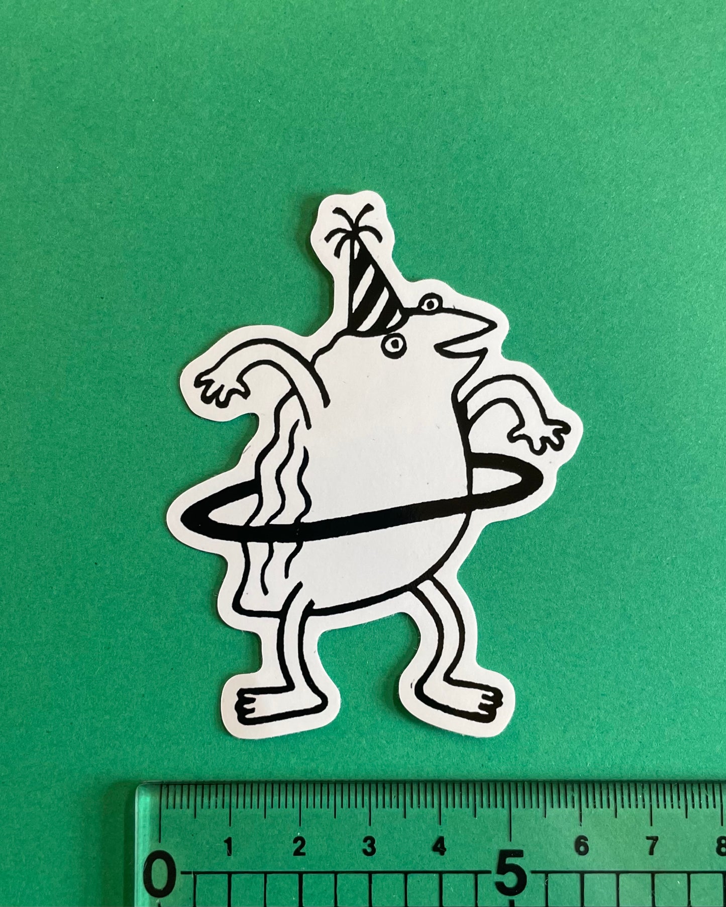 Hula Hoop Froggy Sticker