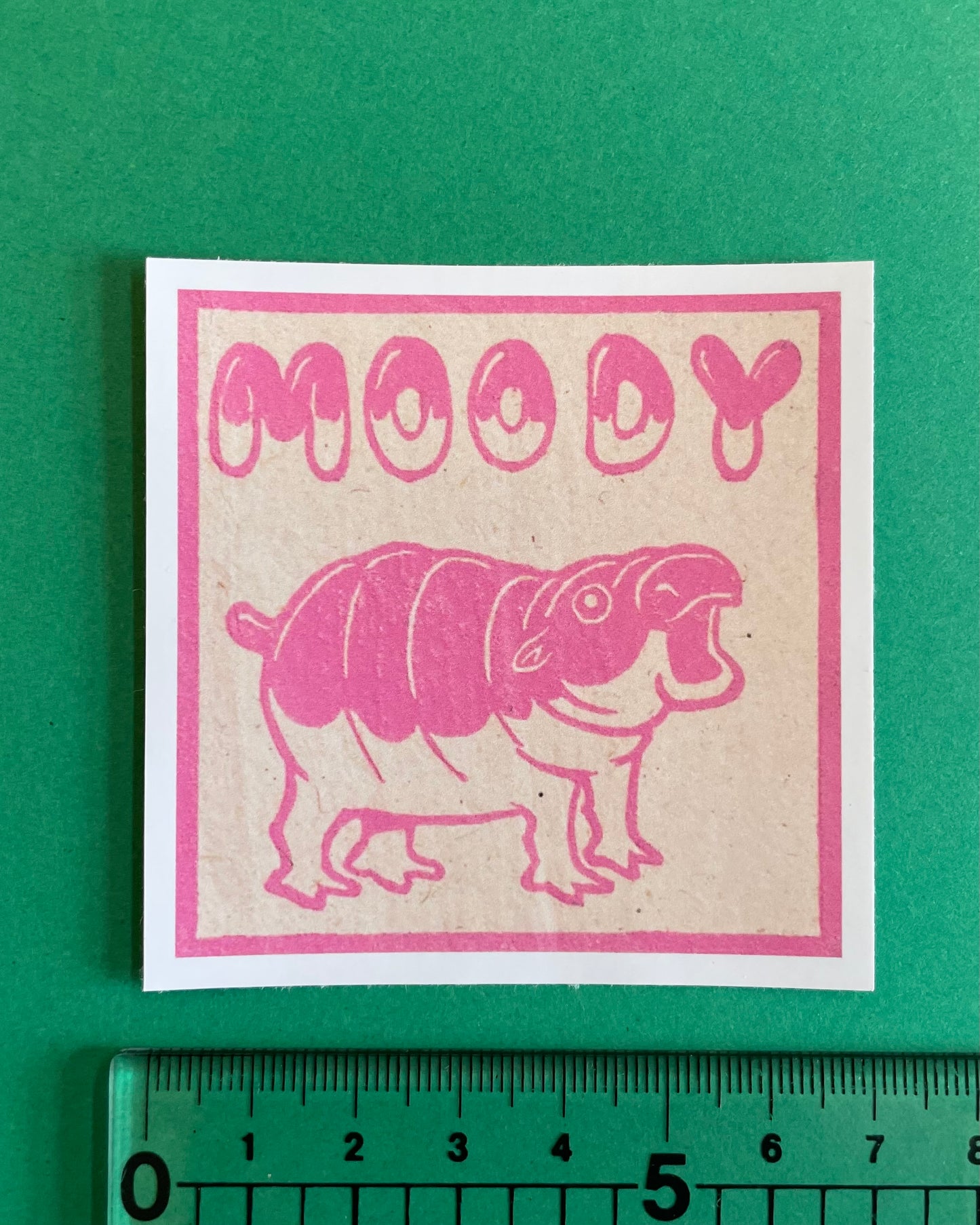 Large Moody Sticker
