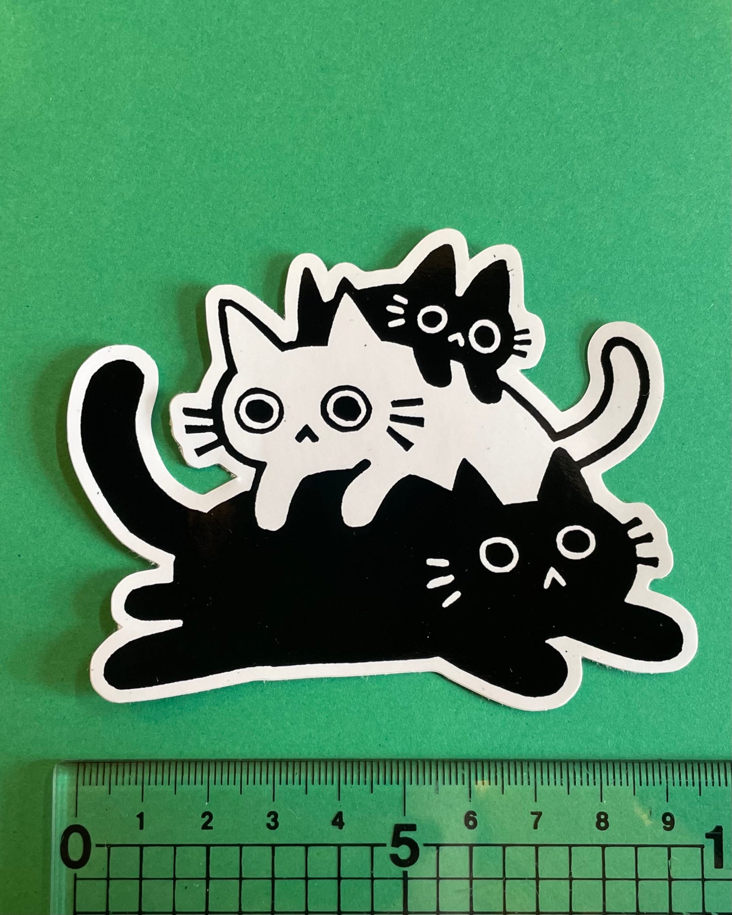 Large Cat Stack Sticker