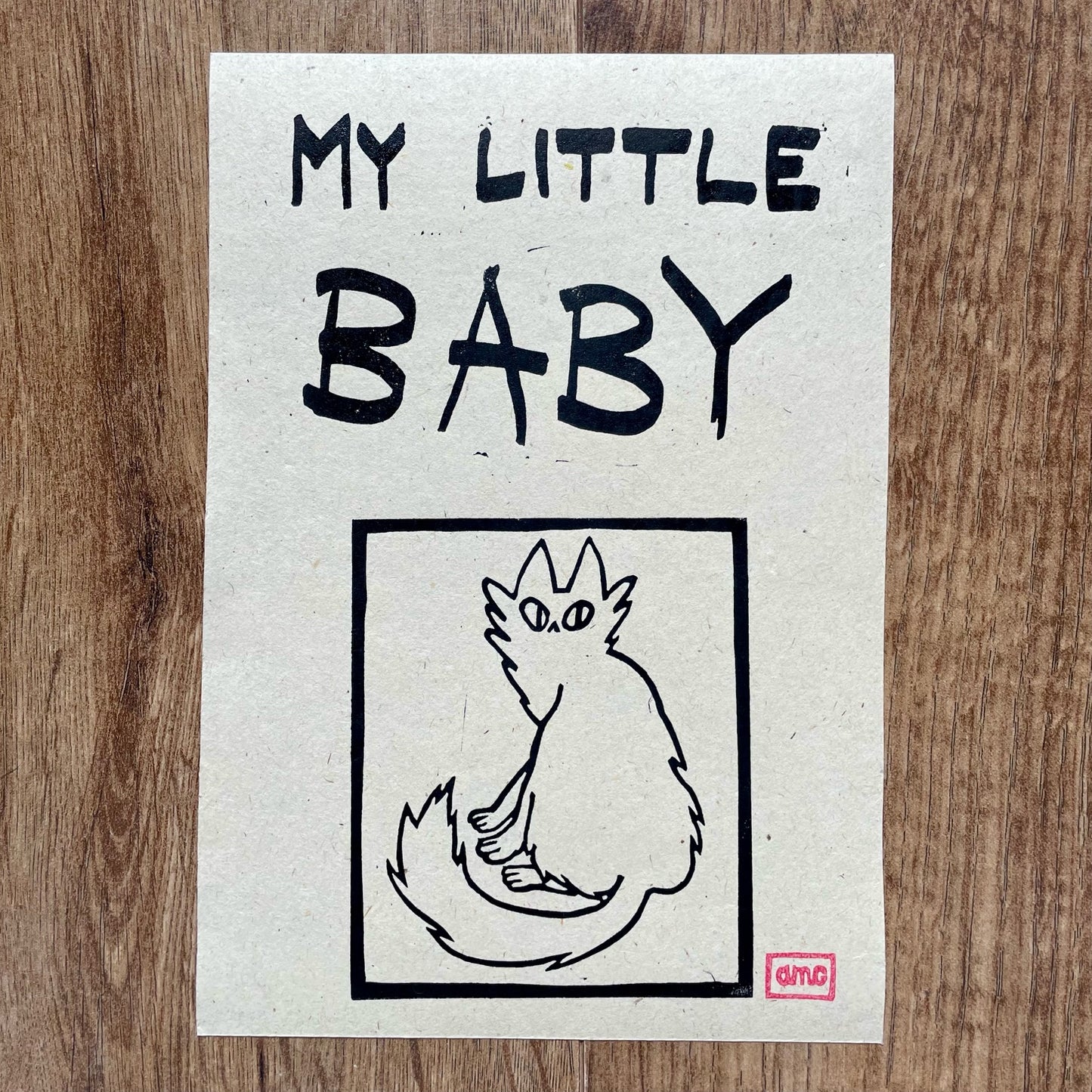 Custom Painted Pussycat Print