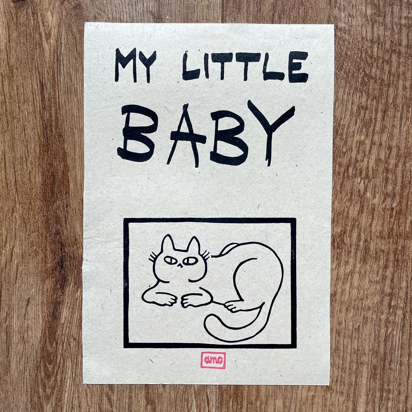 Custom Painted Pussycat Print