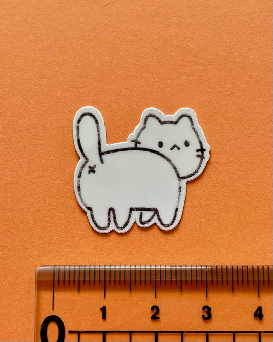 Mini Bumhole Cat Sticker