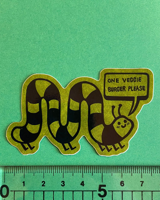 Small Veggie Burger Sticker