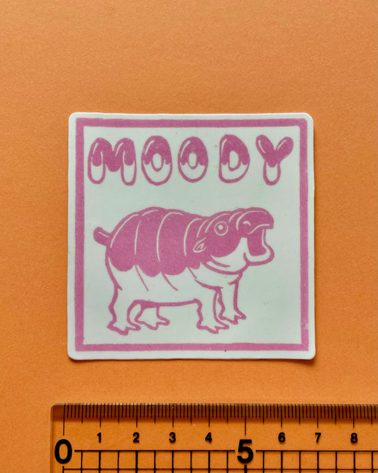 Large Moody Sticker