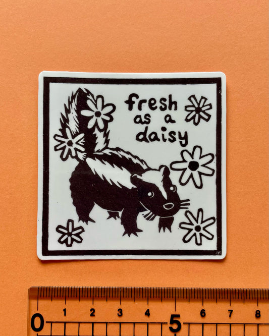 Large Fresh As A Daisy Sticker