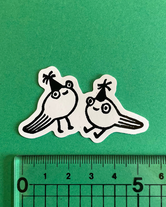 Party Hat Tadpoles Sticker